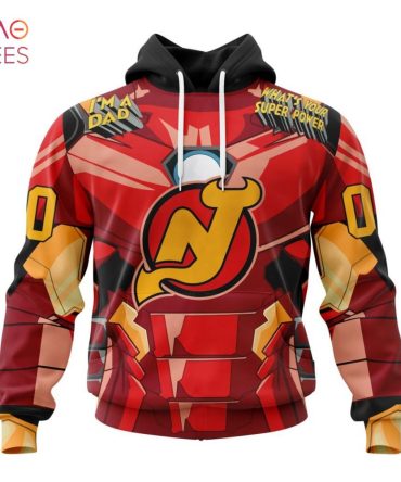 Nhl New Jersey Devils X Iron Man Specialized Design For Father Day 3D Hoodie