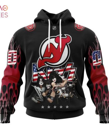 Nhl New Jersey Devils X Kiss Specialized Design 3D Hoodie