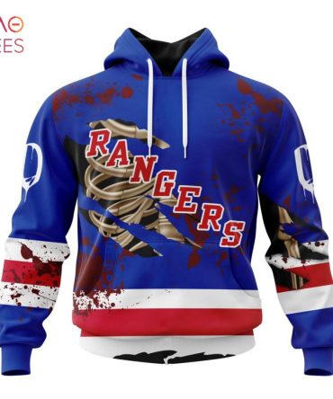 Nhl New York Rangers, Specialized Design Jersey With Your Ribs For Halloween 3D Hoodie