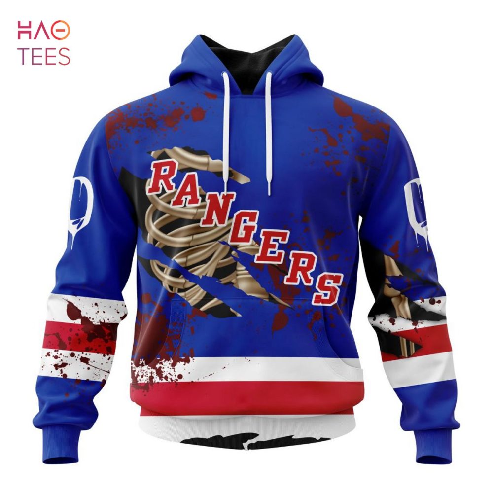 Nhl New York Rangers, Specialized Design Jersey With Your Ribs For Halloween 3D Hoodie