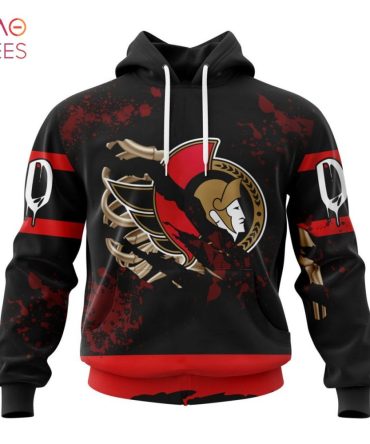 Nhl Ottawa Senators, Specialized Design Jersey With Your Ribs For Halloween 3D Hoodie