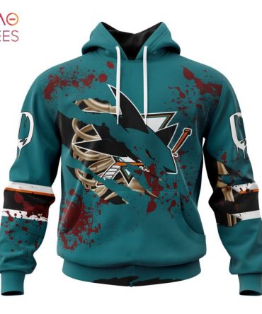Nhl San Jose Sharks, Specialized Design Jersey With Your Ribs For Halloween 3D Hoodie