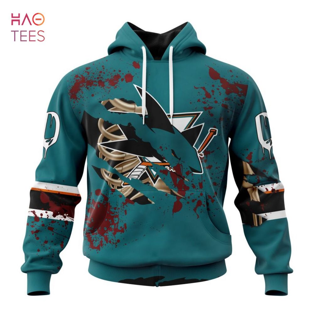 Nhl San Jose Sharks, Specialized Design Jersey With Your Ribs For Halloween 3D Hoodie