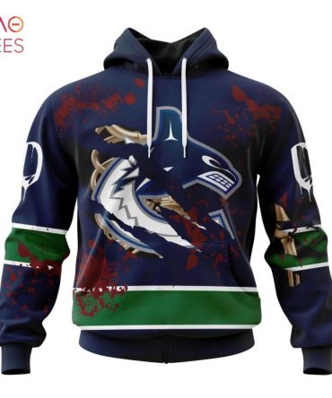 Nhl Vancouver Canucks, Specialized Design Jersey With Your Ribs For Halloween 3D Hoodie
