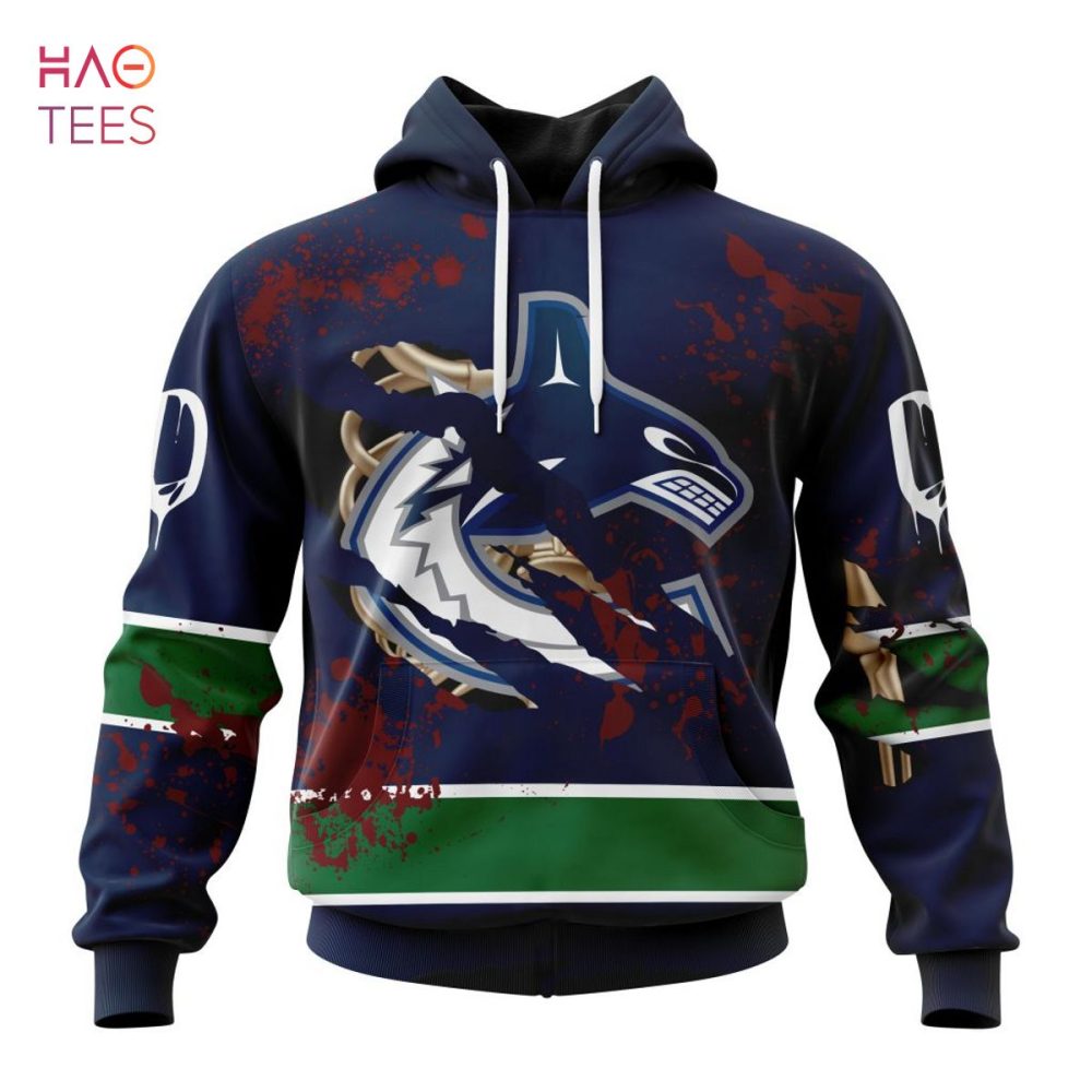 Nhl Vancouver Canucks, Specialized Design Jersey With Your Ribs For Halloween 3D Hoodie