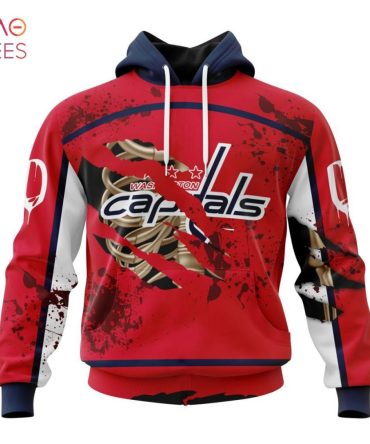 Nhl Washington Capitals, Specialized Design Jersey With Your Ribs For Halloween 3D Hoodie