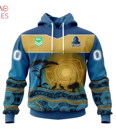 Nrl Gold Coast Titans, Specialized Jersey With Beautiful Australia Nature 3D Hoodie
