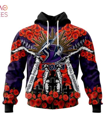 Nrl Melbourne Storm, Specialized 2022 Anzac Jersey Concepts 3D Hoodie Limited Edition