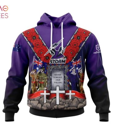 Nrl Melbourne Storm, Specialized Anzac Jersey Concepts 3D Hoodie