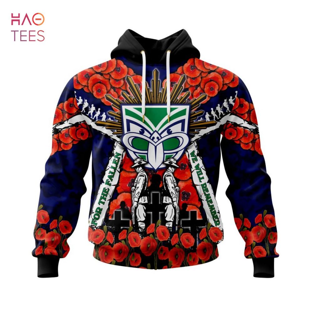 Nrl New Zealand Warriors, Specialized 2022 Anzac Jersey Concepts 3D Hoodie Limited Edition