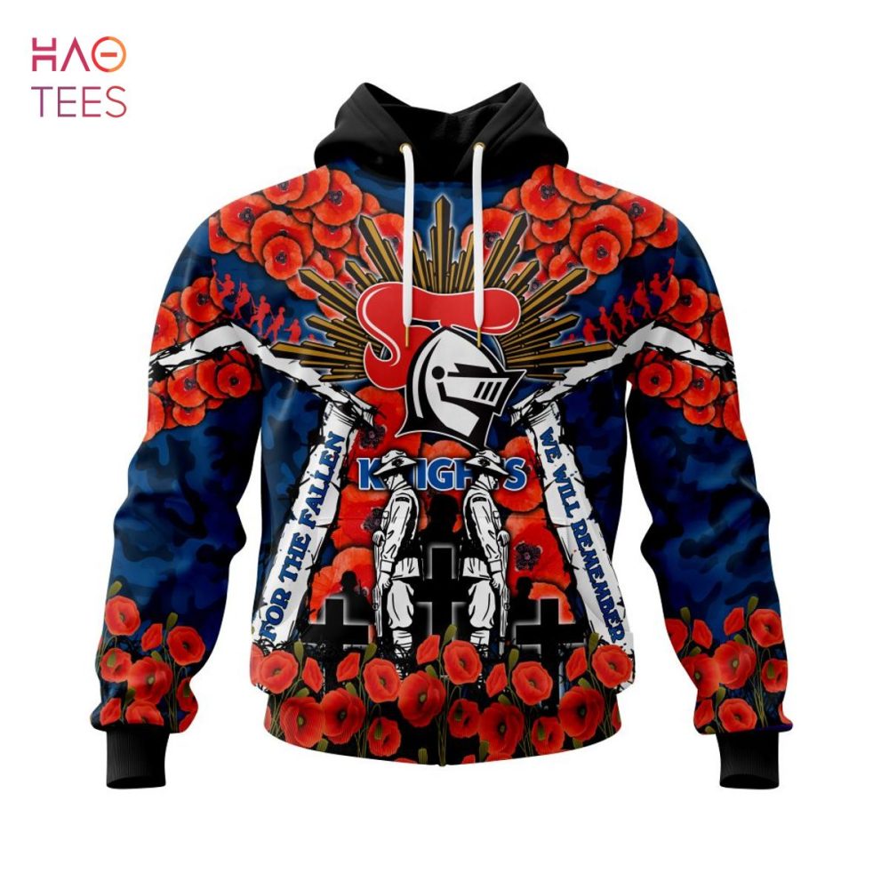 Nrl Newcastle Knights, Specialized 2022 Anzac Jersey Concepts 3D Hoodie Limited Edition