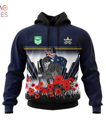 Nrl North Queensland Cowboys, Specialized 2022 Anzac Jersey Concepts 3D Hoodie