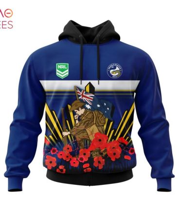 Nrl Parramatta Eels, Specialized 2022 Anzac Jersey Concepts 3D Hoodie