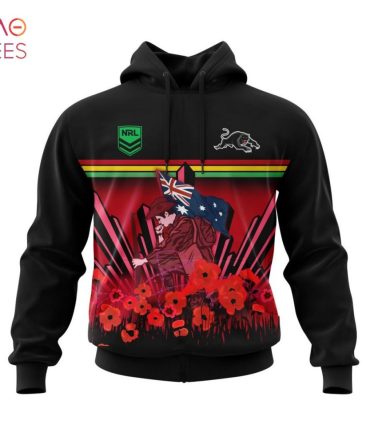 Nrl Penrith Panthers, Specialized 2022 Anzac Jersey Concepts 3D Hoodie