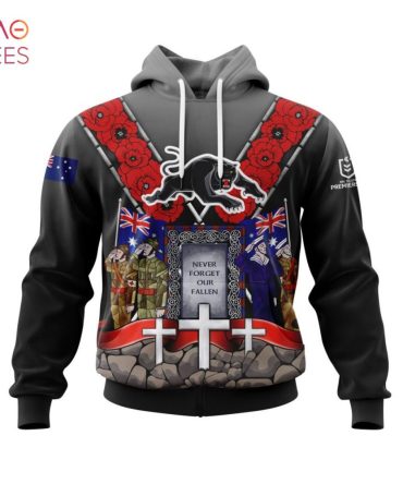 Nrl Penrith Panthers, Specialized Anzac Jersey Concepts 3D Hoodie