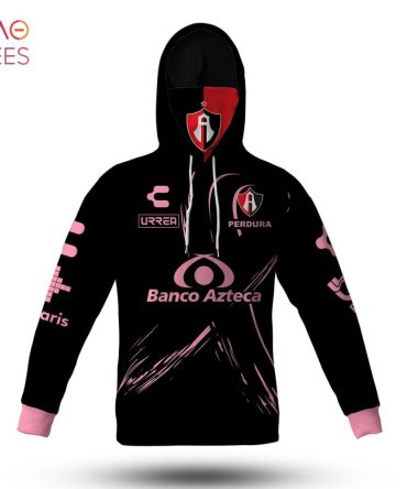 Personalise Club Atlas Charly 2020 21 Breast Cancer Awareness Mask Hoodie Jersey – Black Pink 3D Hoodie
