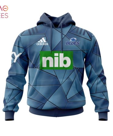 Super Rugby 2021 Auckland Blues Home Jersey, Personalized Name & Number 3D Hoodie