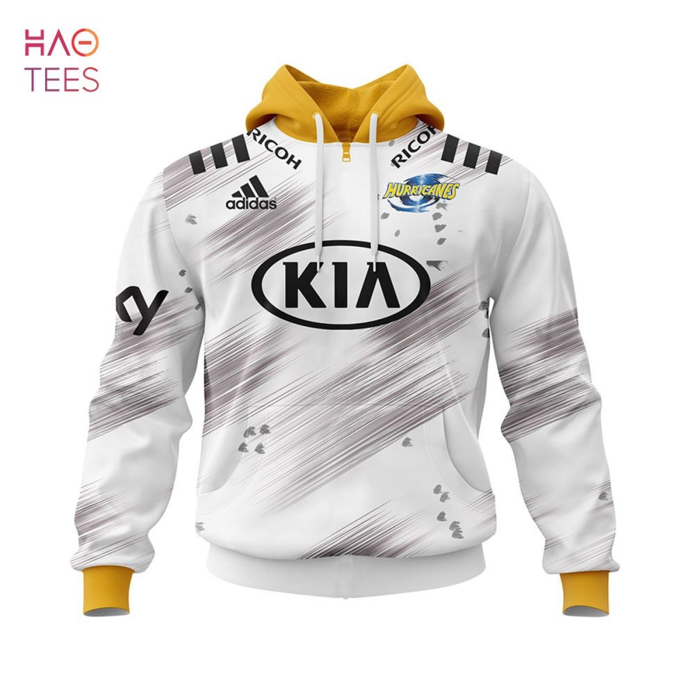 Super Rugby 2021 Hurricanes Away Jersey, Personalized Name & Number 3D Hoodie