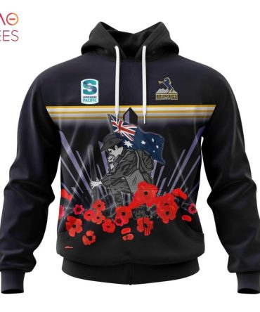 Super Rugby Act Brumbies, Specialized 2022 Anzac Jersey Concepts 3D Hoodie