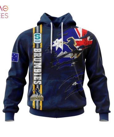 Super Rugby Act Brumbies, Specialized Jersey Concepts With National Flag 3D Hoodie