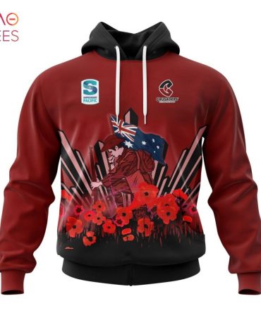 Super Rugby Bnz Crusaders, Specialized 2022 Anzac Jersey Concepts 3D Hoodie
