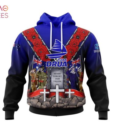 Super Rugby Fijian Drua, Specialized Anzac Jersey Concepts 3D Hoodie