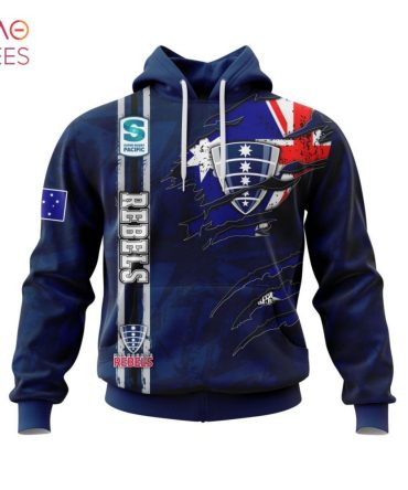 Super Rugby Melbourne Rebels, Specialized Jersey Concepts With National Flag 3D Hoodie