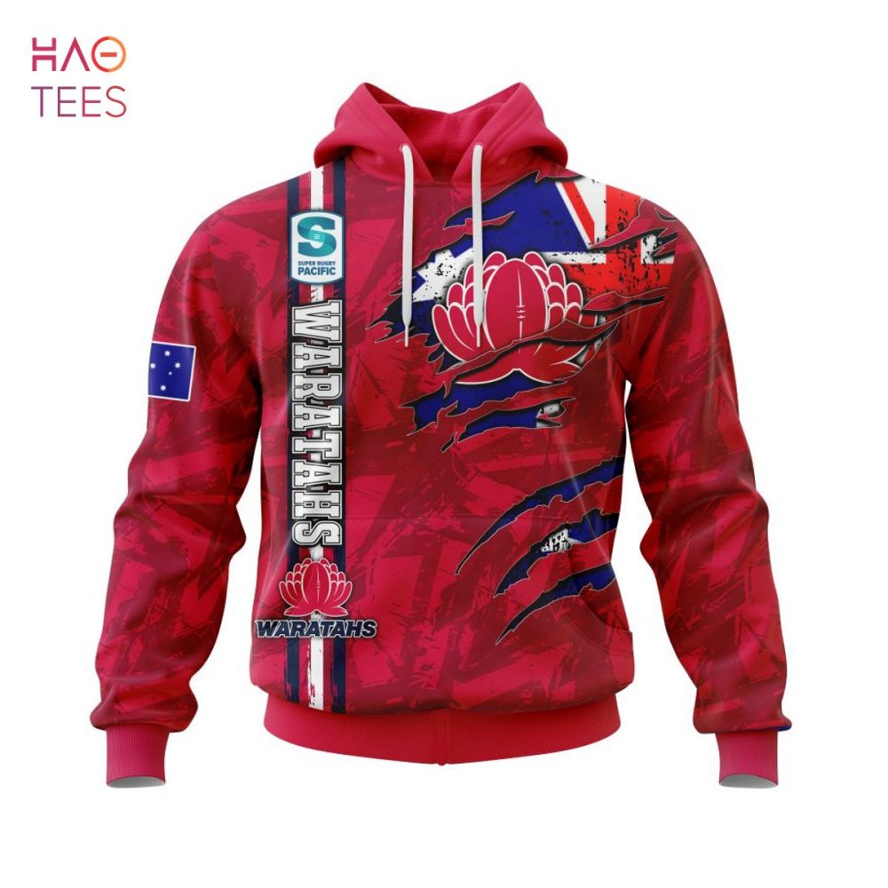 Super Rugby New South Wales Waratahs, Specialized Jersey Concepts With National Flag 3D Hoodie