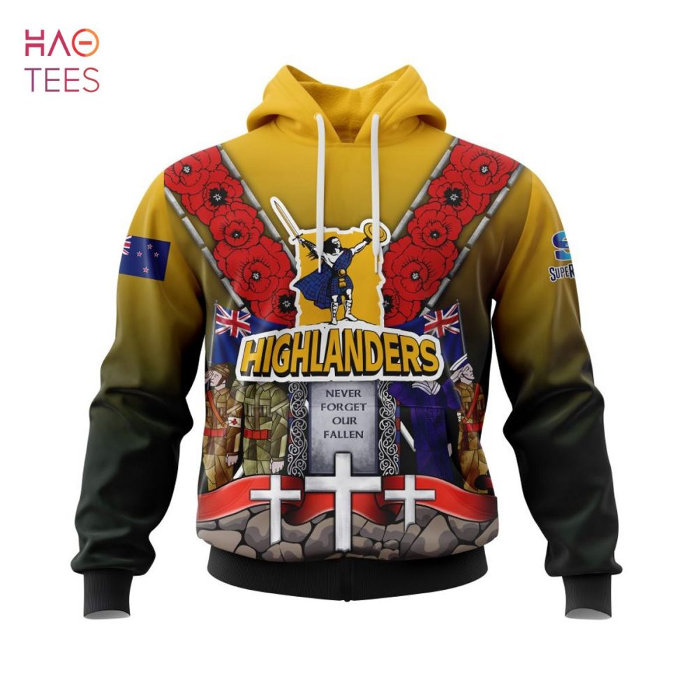 Super Rugby Speight’S Highlanders, Specialized Anzac Jersey Concepts 3D Hoodie