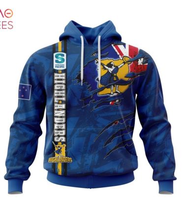 Super Rugby Speight’S Highlanders, Specialized Jersey Concepts With National Flag 3D Hoodie