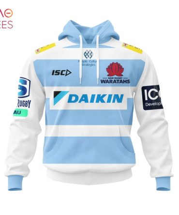 Super Rugby Waratahs 2021 Away Jersey, Personalized Name & Number 3D Hoodie