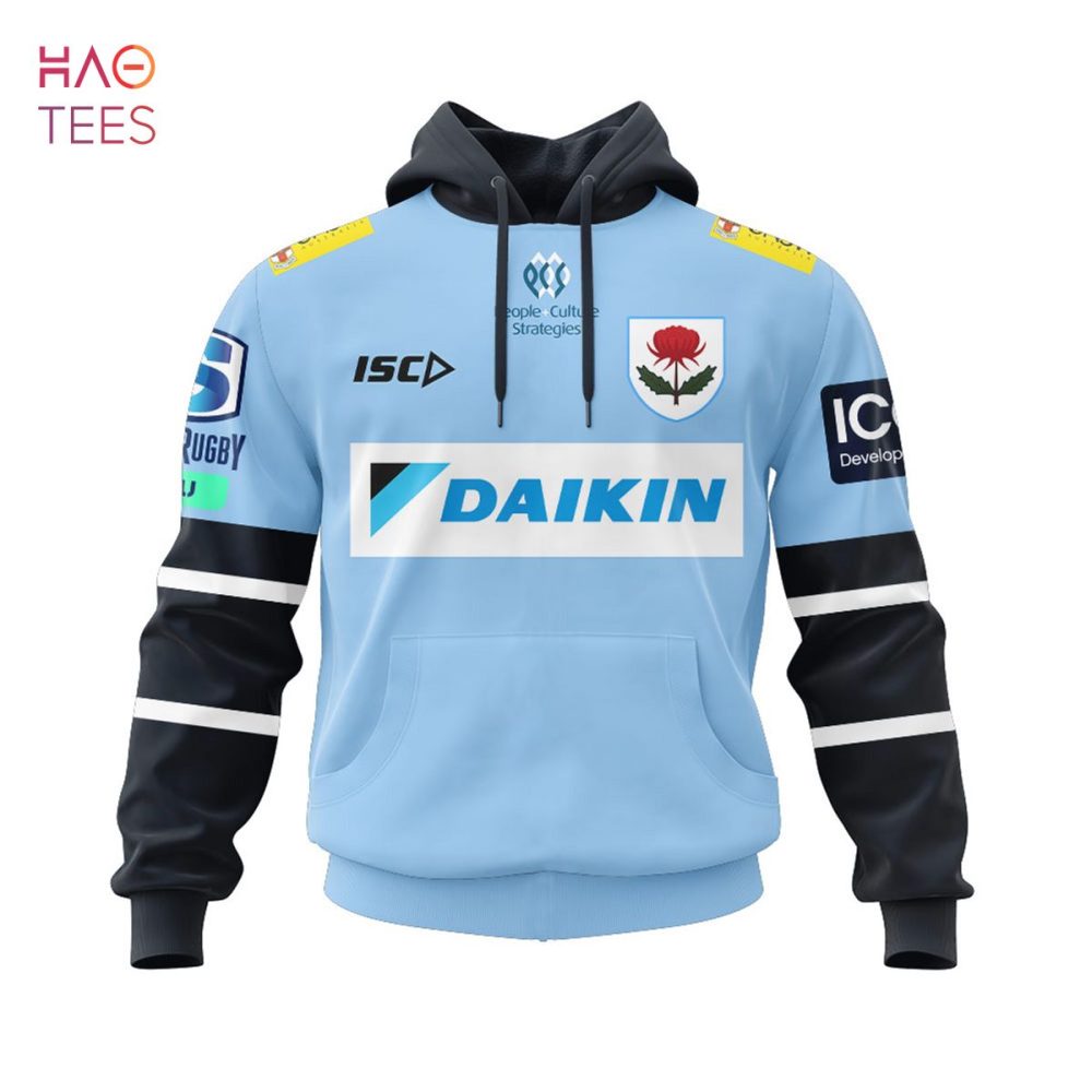 Super Rugby Waratahs 2021 Home Jersey, Personalized Name & Number 3D Hoodie