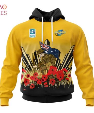 Super Rugby Wellington Hurricanes, Specialized 2022 Anzac Jersey Concepts 3D Hoodie