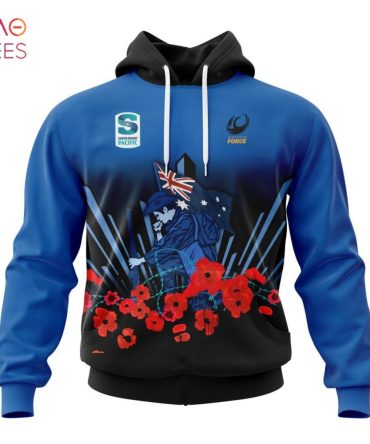 Super Rugby Western Force, Specialized 2022 Anzac Jersey Concepts 3D Hoodie