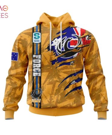 Super Rugby Western Force, Specialized Jersey Concepts With National Flag 3D Hoodie