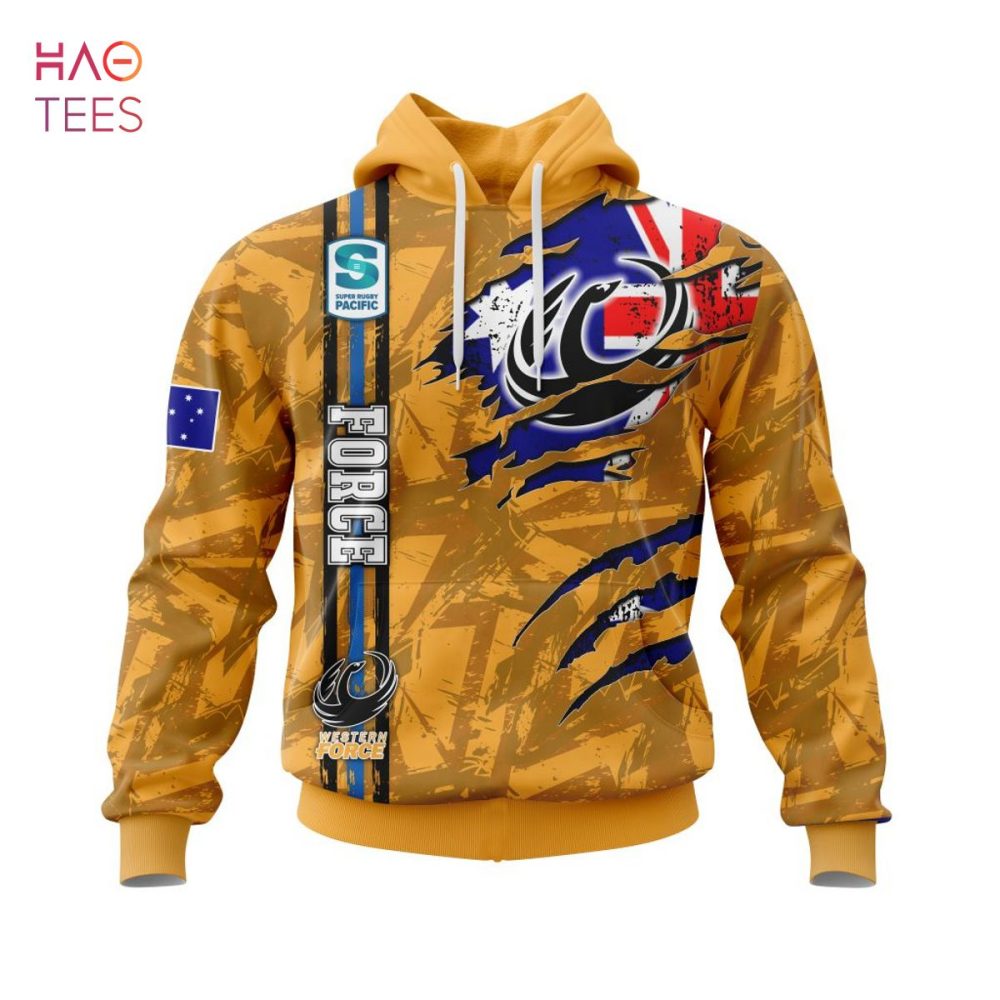 Super Rugby Western Force, Specialized Jersey Concepts With National Flag 3D Hoodie