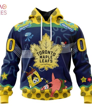 Toronto Maple Leafs Specialized Jersey With Spongebob 3D Hoodie