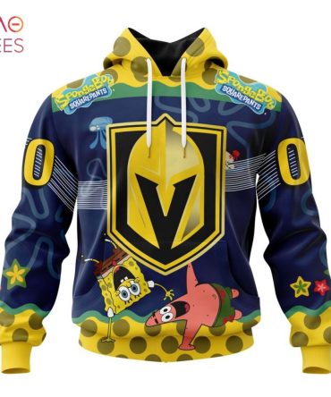 Vegas Golden Knights, Specialized Jersey With Spongebob 3D Hoodie