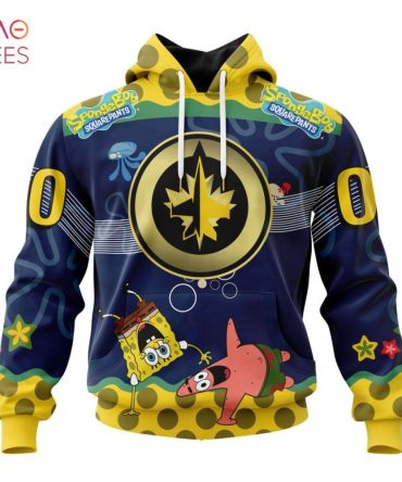 Winnipeg Jets Specialized Jersey With Spongebob 3D Hoodie