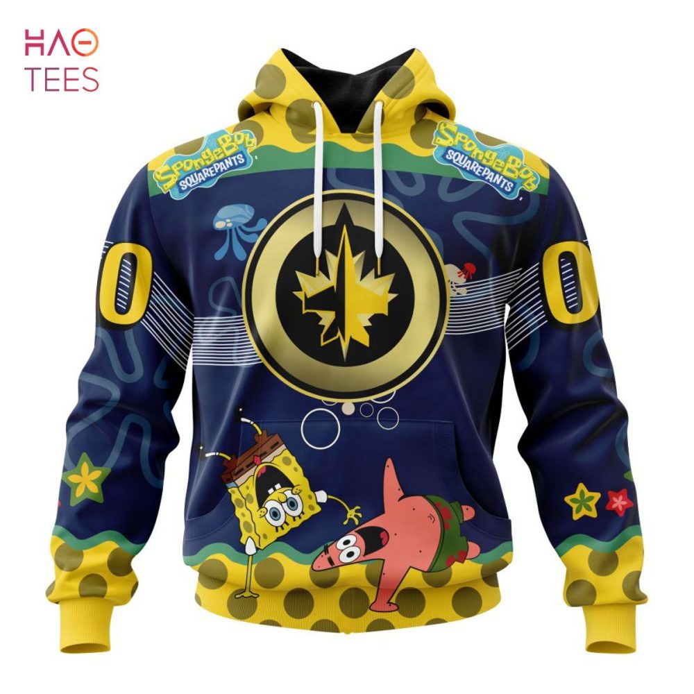 Winnipeg Jets Specialized Jersey With Spongebob 3D Hoodie