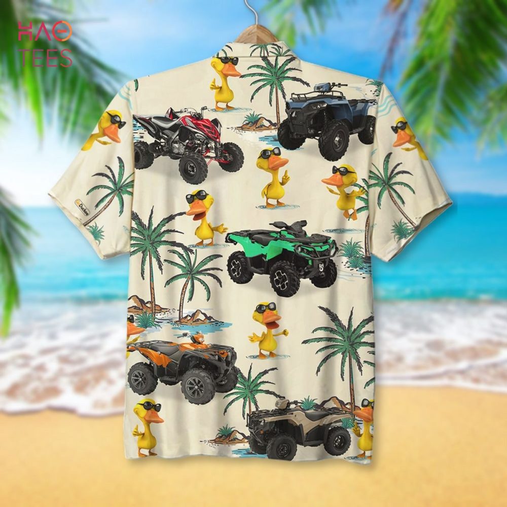 Atv Racing Duck Hawaiian Shirt - Image 2