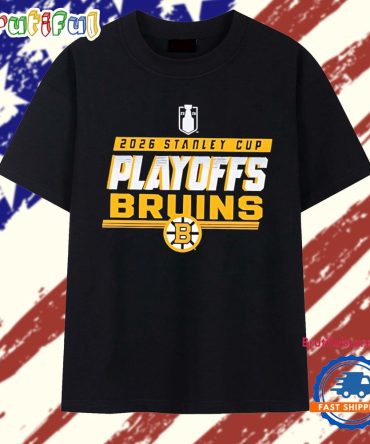 Boston Bruins 2024 Nhl Stanley Cup Playoffs 2026 Logo Retro T Shirt