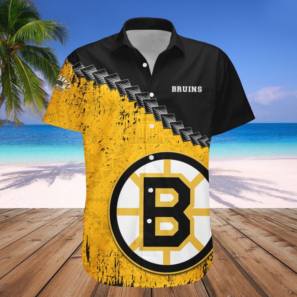 Boston Bruins Hawaii Shirt Grunge Polynesian Tattoo Nhl