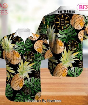 Boston Bruins Hawaiian Shirt Tropical Flowers Summer For Fans