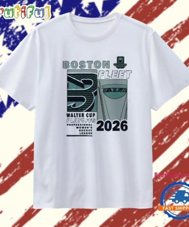 Boston Fleet Pwhl Walter Cup Playoffs 2026 T Shirt