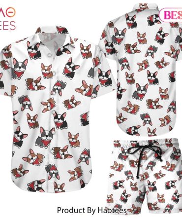 Boston Terrier Hawaiian Shirt Cute Boston Terrier Dog Hawaii Shirt Dog Themed Gift Ideas