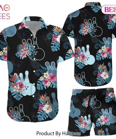 Bowling Hawaiian Shirt Bowling Tropical Pattern Hawaii Shirt Gifts For Bowling Lovers