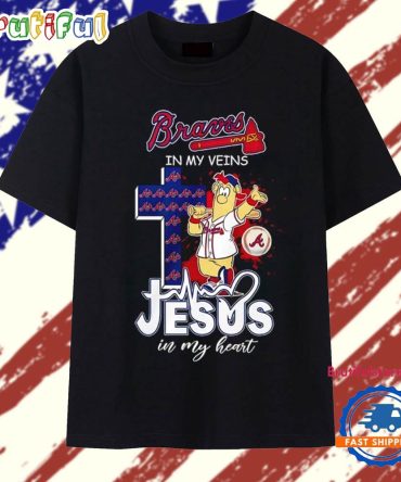 Braves In My Veins Jesus In My Heart Mascot T Shirt