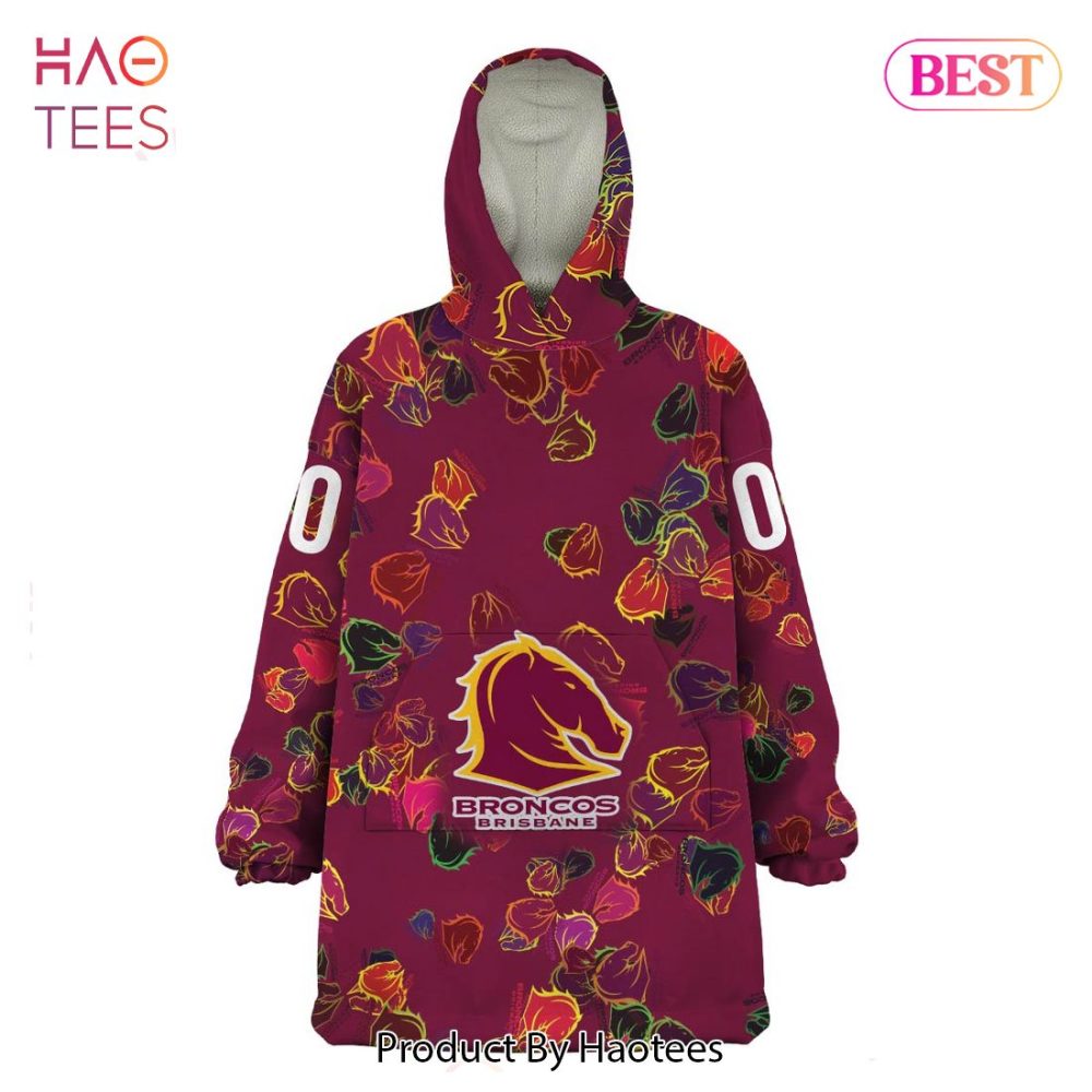 Brisbane Broncos Special Logo Design _Oodie, Flanket, Blanket Hoodie, Snuggie - Image 2
