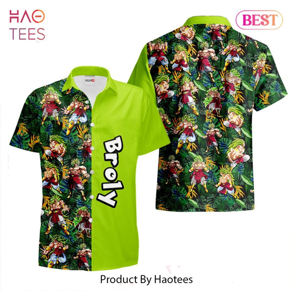 Broly Hawaiian Shirts Custom Anime Merch Clothes For Men Women